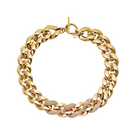 michael kors necklace women|Michael Kors chain link necklace.